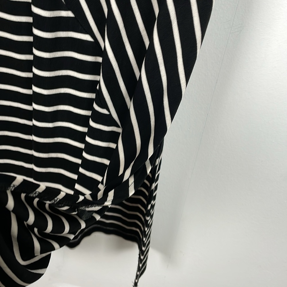 Travelers By Chico's Womens L Maxi Dress Sleeveless Slinky Stretch Striped Dress - Picture 3 of 11